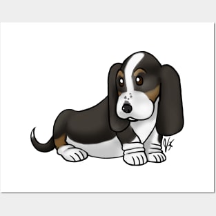 Dog - Basset Hound - Black and Tan Posters and Art